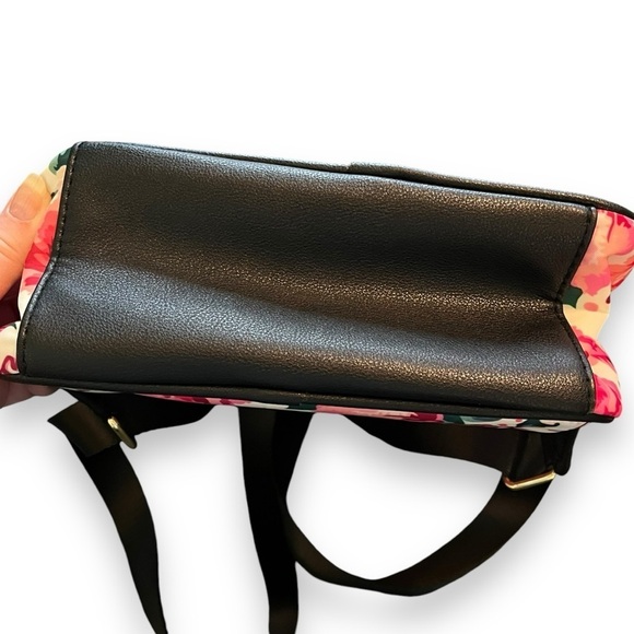 Juicy Couture Zip Back Pack Pick Ur Petal Floral Rose Print Vinyl Pockets Small - Picture 9 of 9